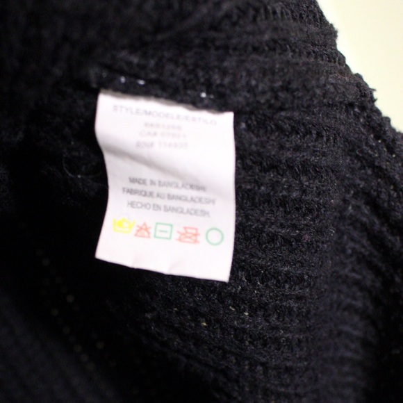 Cloth. by RD Black Knit Mid Neck Long Sweater Size XS - Picture 5 of 8